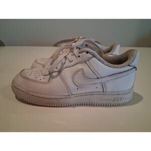 Nike Air Force 1 size 10c kids shoes White 314194-117 [J5]